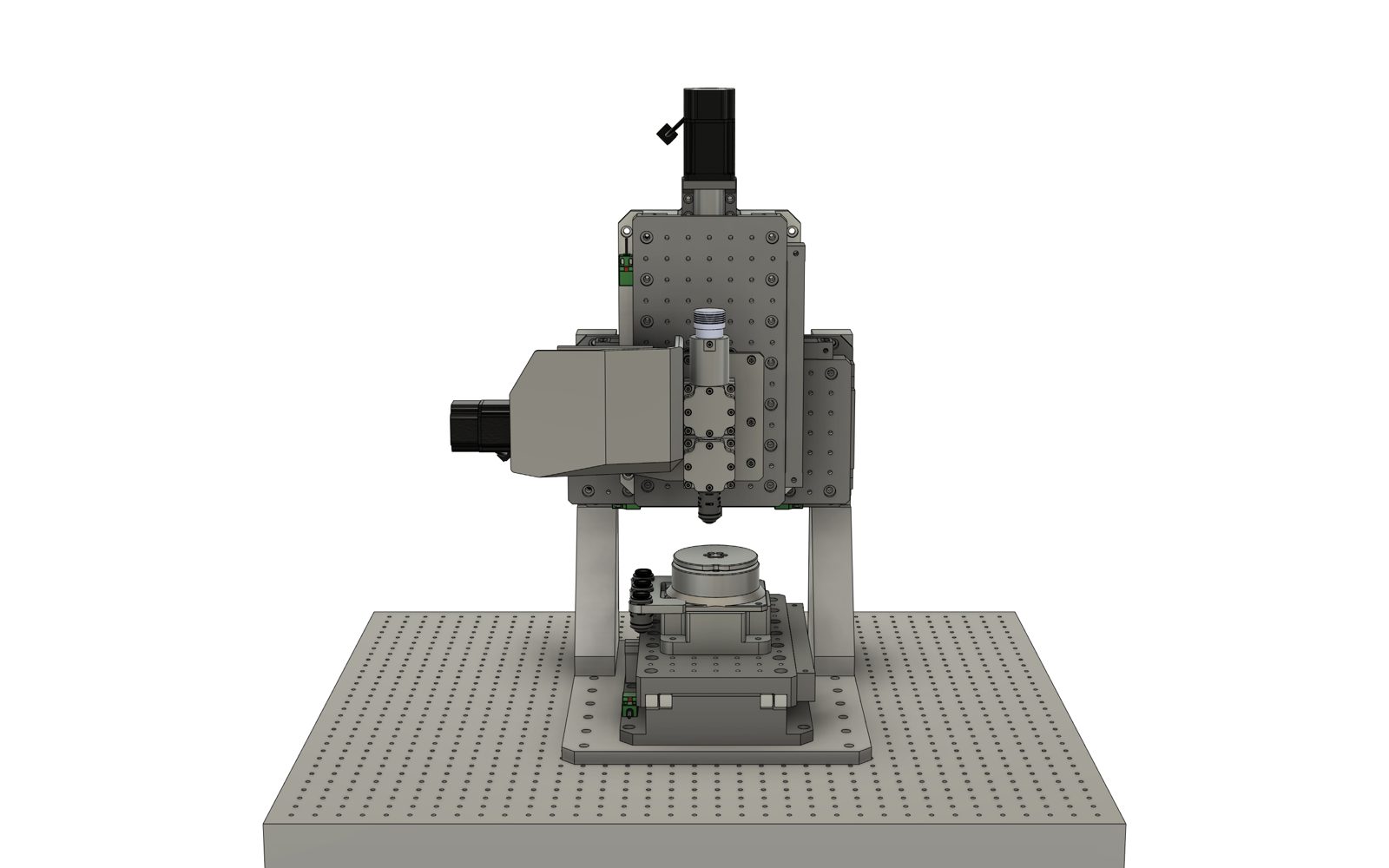 Rigid gantry: the bridge carries the Z axis.