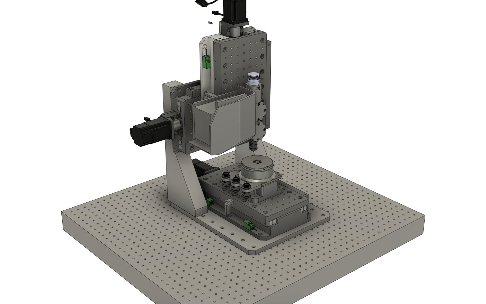 Optical scales on every axis.