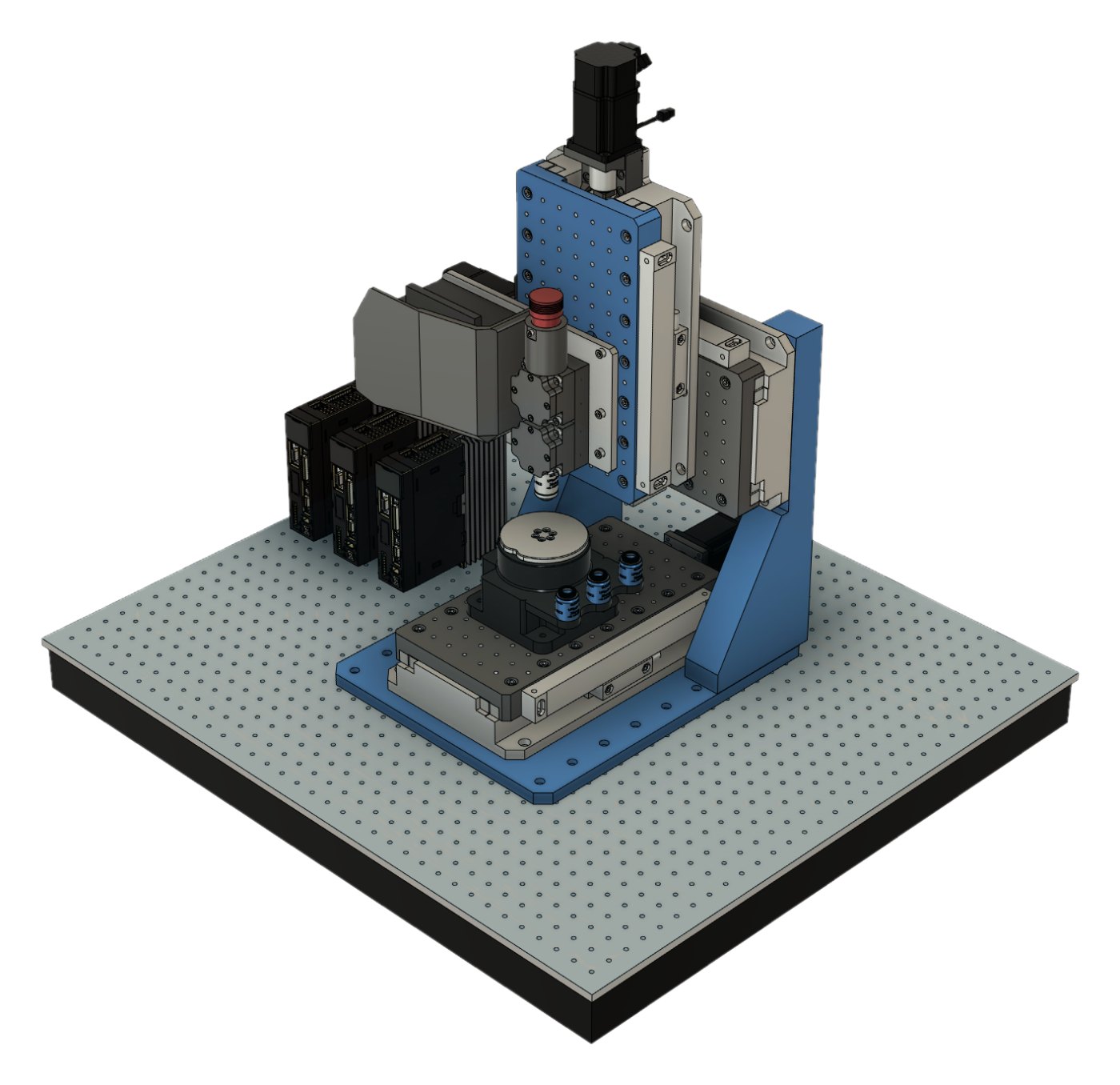 Three copies of the module make the XYZ platform; the head bolts to the Z carriage.